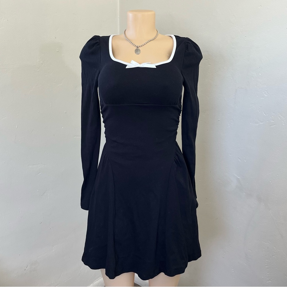 Forever 21 Black Dress with White Trim